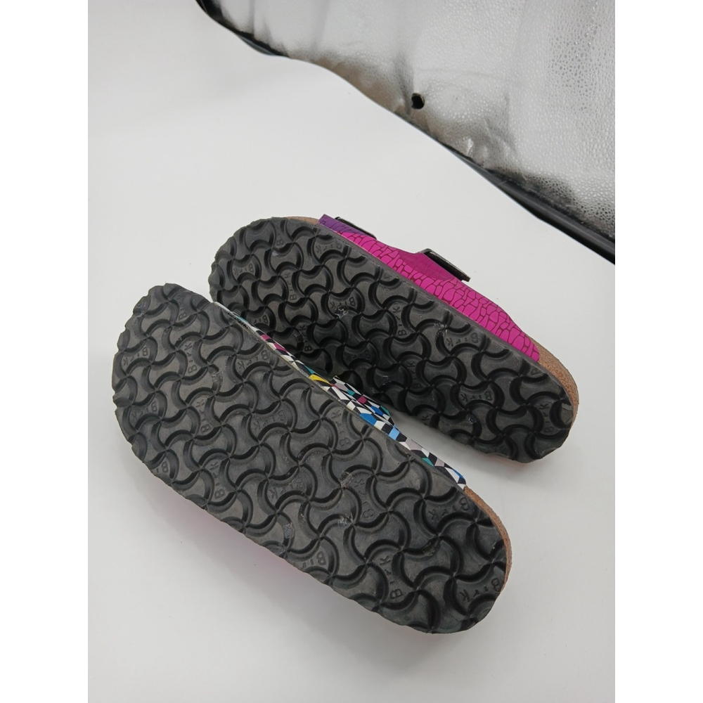 Birkenstock Arizona Sonar Geometric Sandals Limited Edition Sz 39 Womens 8 Vegan - Picture 8 of 9